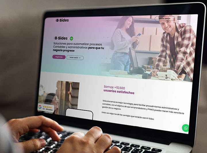 Computer with website design by Pacific | Website Subscriptions Website subscriptions by Pacific
