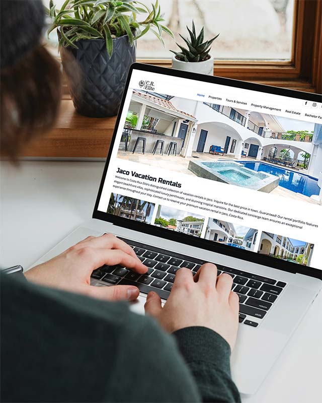 Viewing a Vacation Rental website by Pacific Viewing a Vacation Rental website by Pacific